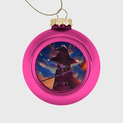 Ёлочный шар стеклянный/пластиковый Konosuba с посохом