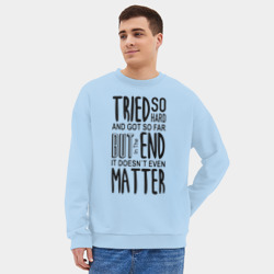 Мужской свитшот oversize без начеса хлопок Linkin Park - In The End - фото 2