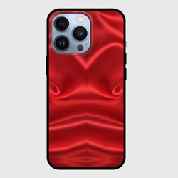 Чехол для iPhone 13 Pro Красный Шелк