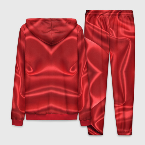 Мужской 3D костюм с принтом Красный Шелк, вид сзади #1