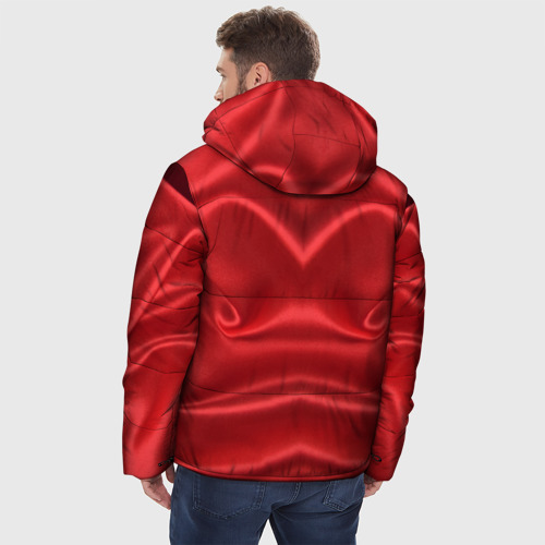 Мужская зимняя куртка 3D Красный Шелк, цвет черный - фото 4