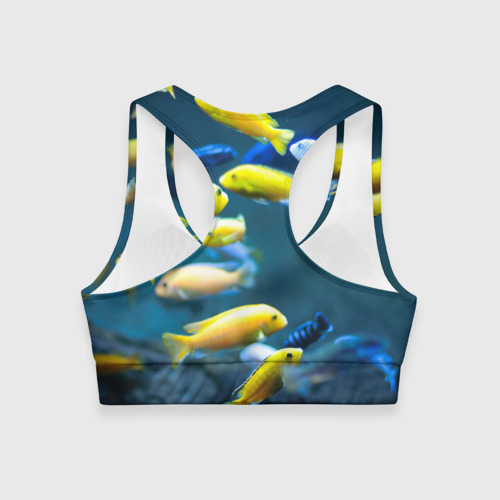Женский спортивный топ 3D Рыбки, цвет 3D печать - фото 2