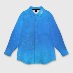 Женская рубашка oversize 3D Море