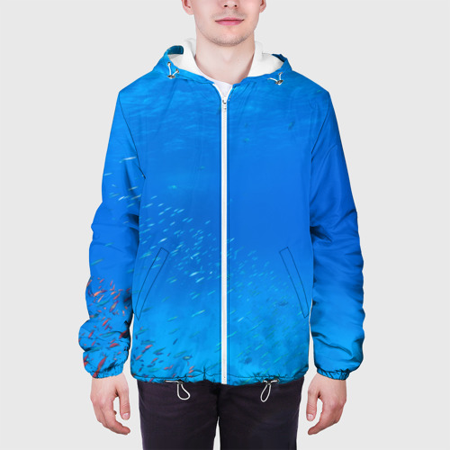 Мужская куртка 3D Море, цвет 3D печать - фото 4