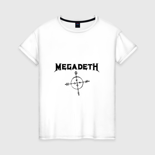 Женская футболка хлопок Megadeth