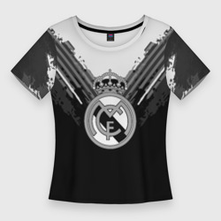 Женская футболка 3D Slim Real Madrid abstract original