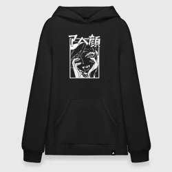 Худи SuperOversize хлопок Ahegao Black