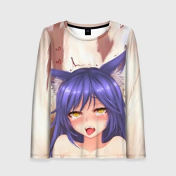 Женский лонгслив 3D Язык