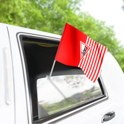 Флаг для автомобиля Красно-белый воин - фото 2