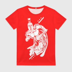 Женская футболка 3D Гладиатор рыцарь