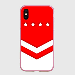 Чехол для iPhone XS Max матовый Звезды и полосы