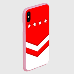 Чехол для iPhone XS Max матовый Звезды и полосы - фото 2