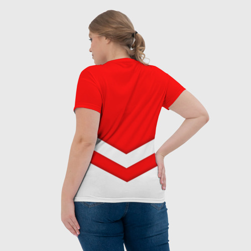 Женская футболка 3D Звезды и полосы, цвет 3D печать - фото 7