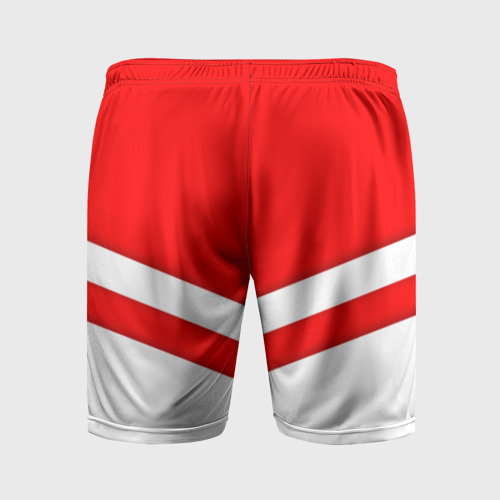 Мужские шорты спортивные Звезды и полосы, цвет 3D печать - фото 2