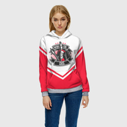 Женская толстовка 3D Победи или умри - рыцарь - фото 2