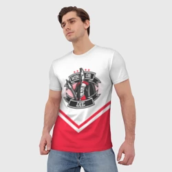 Мужская футболка 3D Победи или умри - рыцарь - фото 2