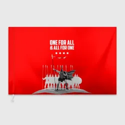 Флаг 3D One for all & all for one!