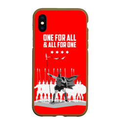 Чехол для iPhone XS Max матовый One for all & all for one!