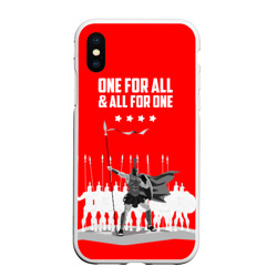 Чехол для iPhone XS Max матовый One for all & all for one!