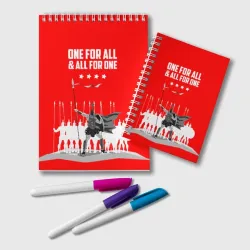Блокнот One for all & all for one!