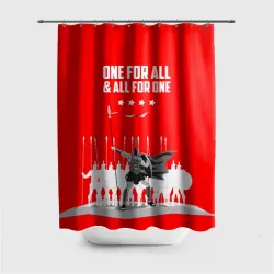 Штора 3D для ванной One for all & all for one!