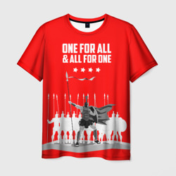 Мужская футболка 3D One for all & all for one!