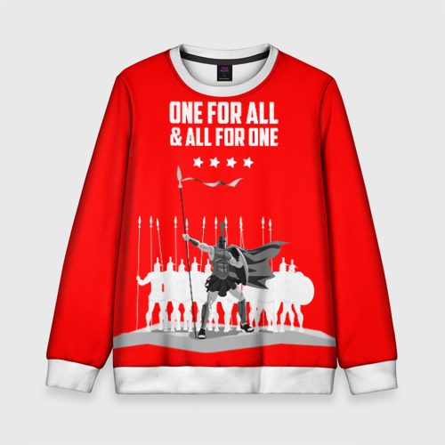 Детский свитшот 3D One for all & all for one!, цвет 3D печать