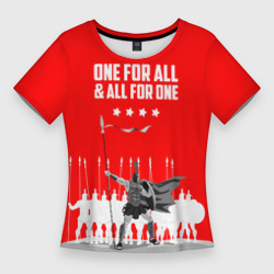 Женская футболка 3D Slim One for all & all for one!