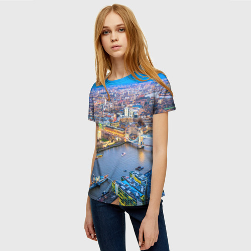Женская футболка 3D Лондон - фото 3