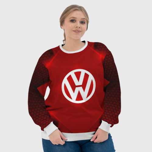 Женский свитшот 3D Volkswagen SPORT, цвет 3D печать - фото 6