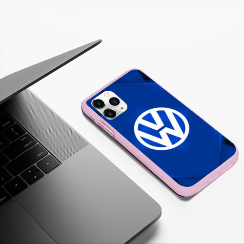 Чехол для iPhone 11 Pro Max матовый Volkswagen sport, цвет розовый - фото 5