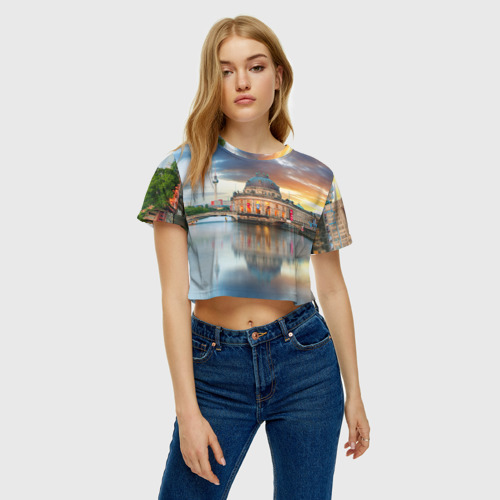 Женская футболка Crop-top 3D Берлин (Германия) - фото 3