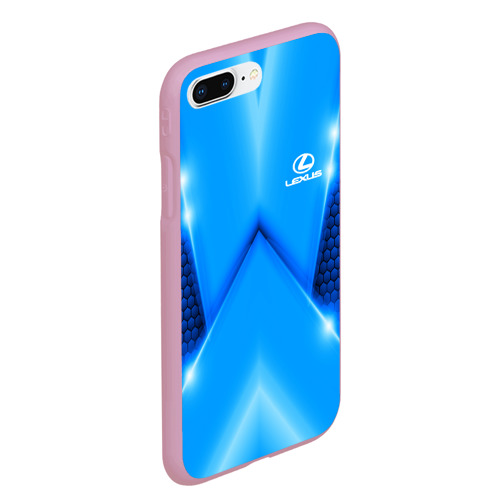 Чехол для iPhone 7Plus/8 Plus матовый Lexus car sport SKY, цвет розовый - фото 3