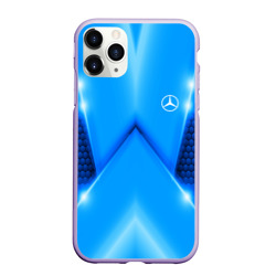 Чехол для iPhone 11 Pro матовый Mercedes car sport sky