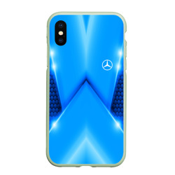 Чехол для iPhone XS Max матовый Mercedes car sport sky