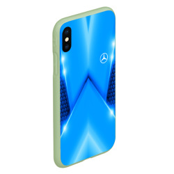 Чехол для iPhone XS Max матовый Mercedes car sport sky - фото 2