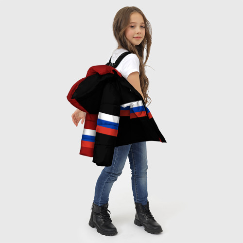 Зимняя куртка для девочек 3D Kamchatka Камчатка, цвет черный - фото 6