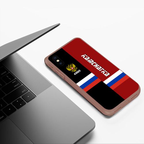 Чехол для iPhone XS Max матовый Kamchatka Камчатка, цвет коричневый - фото 5