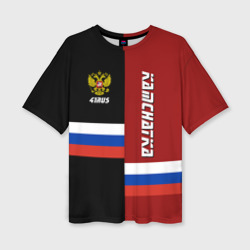 Женская футболка oversize 3D Kamchatka Камчатка