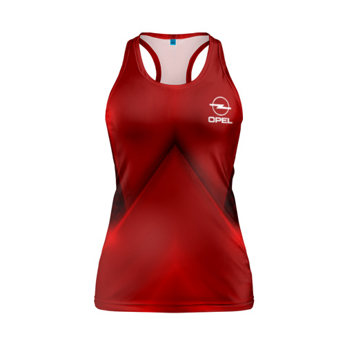 Женская майка 3D спортивная Opel car sport RED Фото 01 Женская майка 3D спортивная Opel car sport RED Фото 01