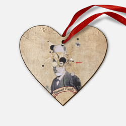 Деревянная игрушка Сердце Зигмунд Фрейд