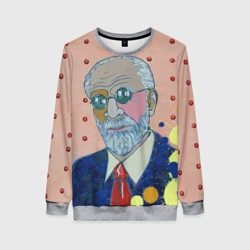 Женский свитшот 3D Зигмунд Фрейд