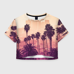 Женская футболка Crop-top 3D Los Angeles