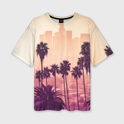 Женская футболка oversize 3D Los Angeles