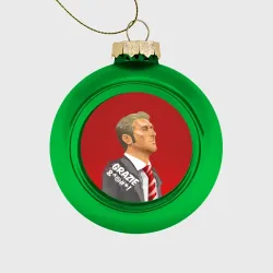 Ёлочный шар стеклянный/пластиковый Тренер