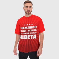 Мужская футболка oversize 3D Цвета чемпиона - фото 2