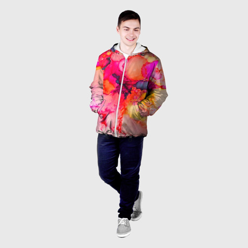Мужская куртка 3D Весенние краски, цвет 3D печать - фото 3