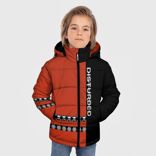 Зимняя куртка для мальчиков 3D Disturbed, цвет красный - фото 3