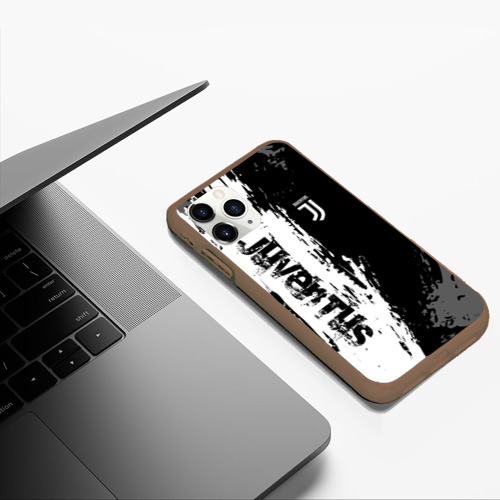 Чехол для iPhone 11 Pro Max матовый Juventus Ювентус, цвет коричневый - фото 5