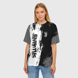 Женская футболка oversize 3D Juventus Ювентус - фото 2